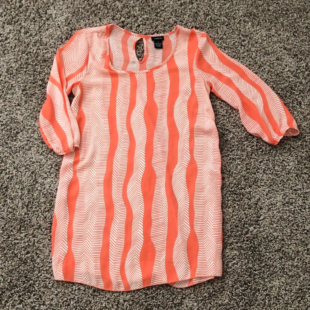 Orange summer dress